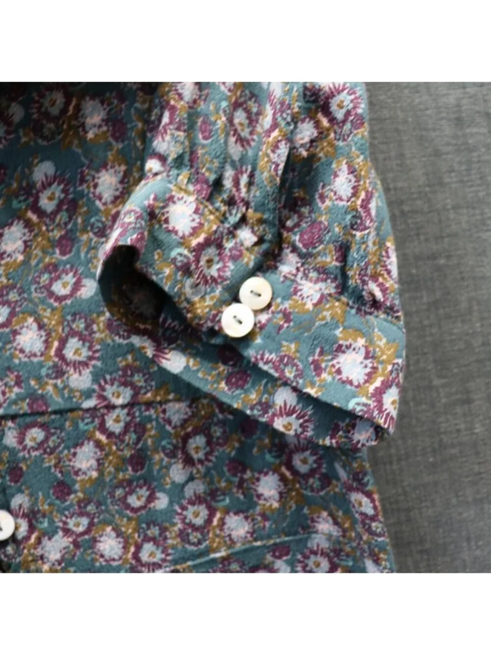Free People Provence Floral Puff Sleeve Dress S
